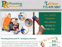 Tablet Screenshot of plumbingrichmondtx.com